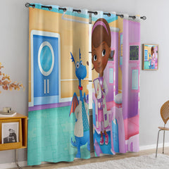 Doc McStuffins Blackout Curtains Drapes for Window Treatment Set