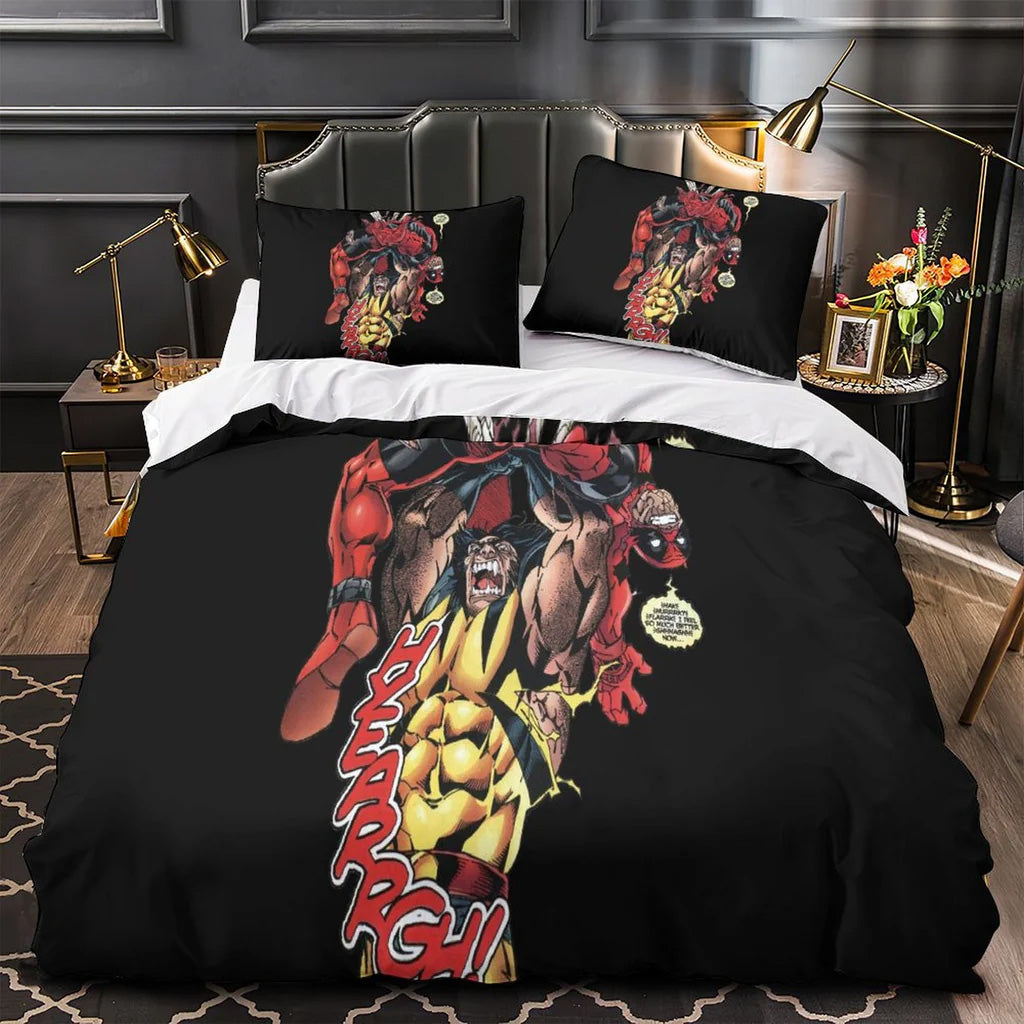 2025 NEW Deadpool And Wolverine Bedding Set Quilt Duvet Covers Bedding Sets