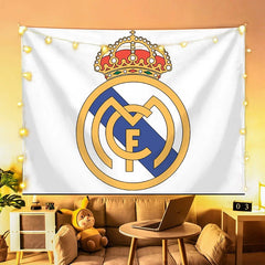 2025 New Real Madrid Football Club  Wall Decor Hanging Tapestry Home Bedroom Living Room Decoration Wall Decor