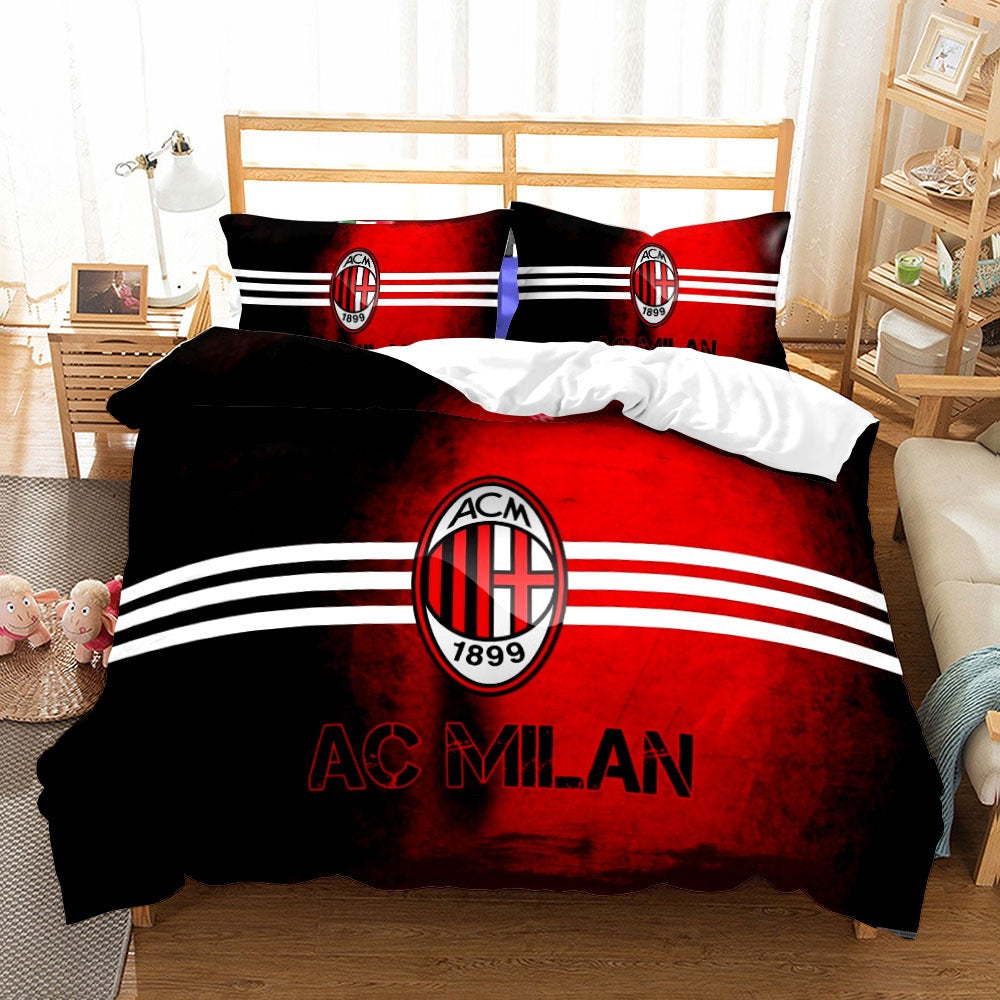 2025 NEW AC Milan Football Club Bedding Set Quilt Duvet Covers Bedding Sets Without Filler