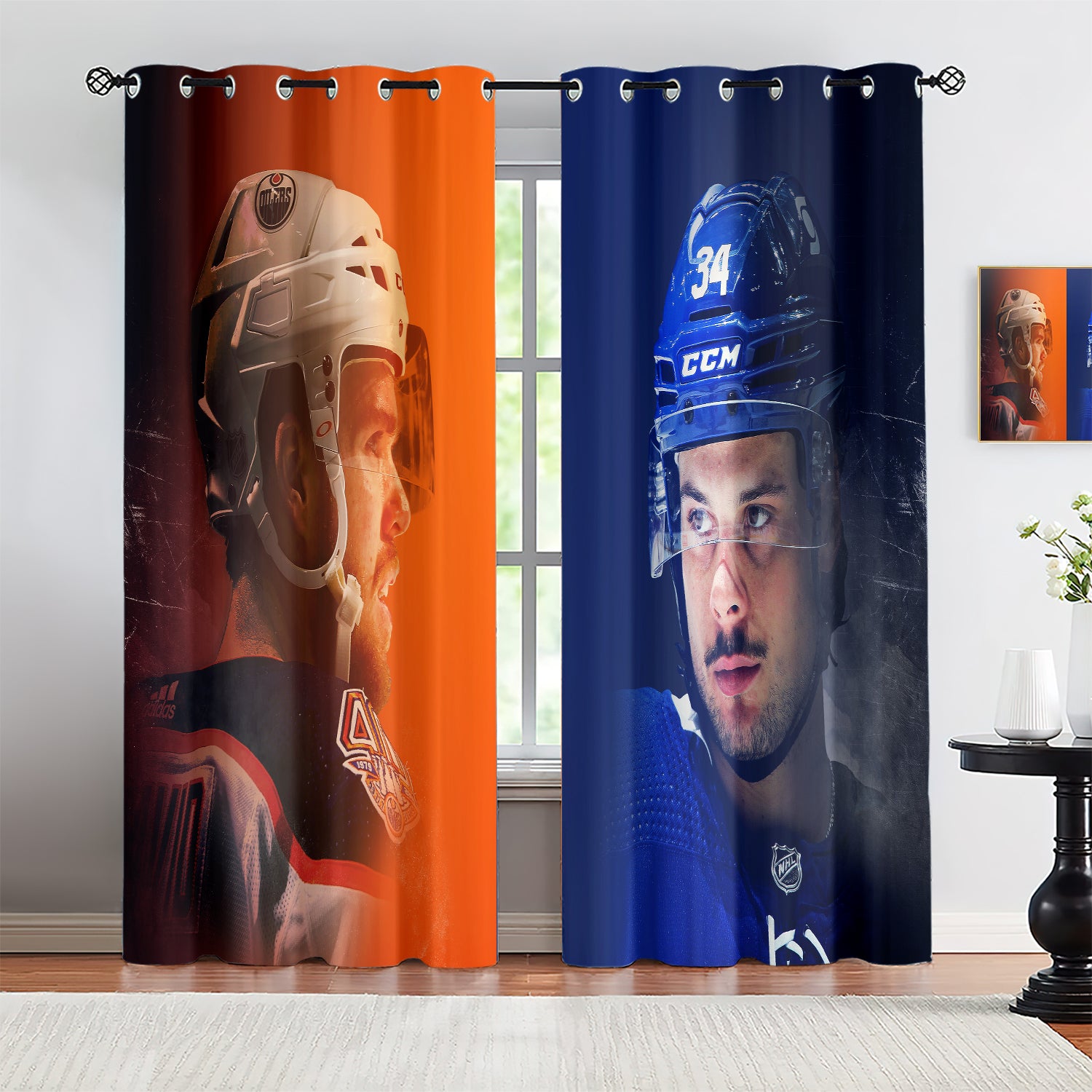 Auston Matthews Blackout Curtains Drapes for Window Treatment Set