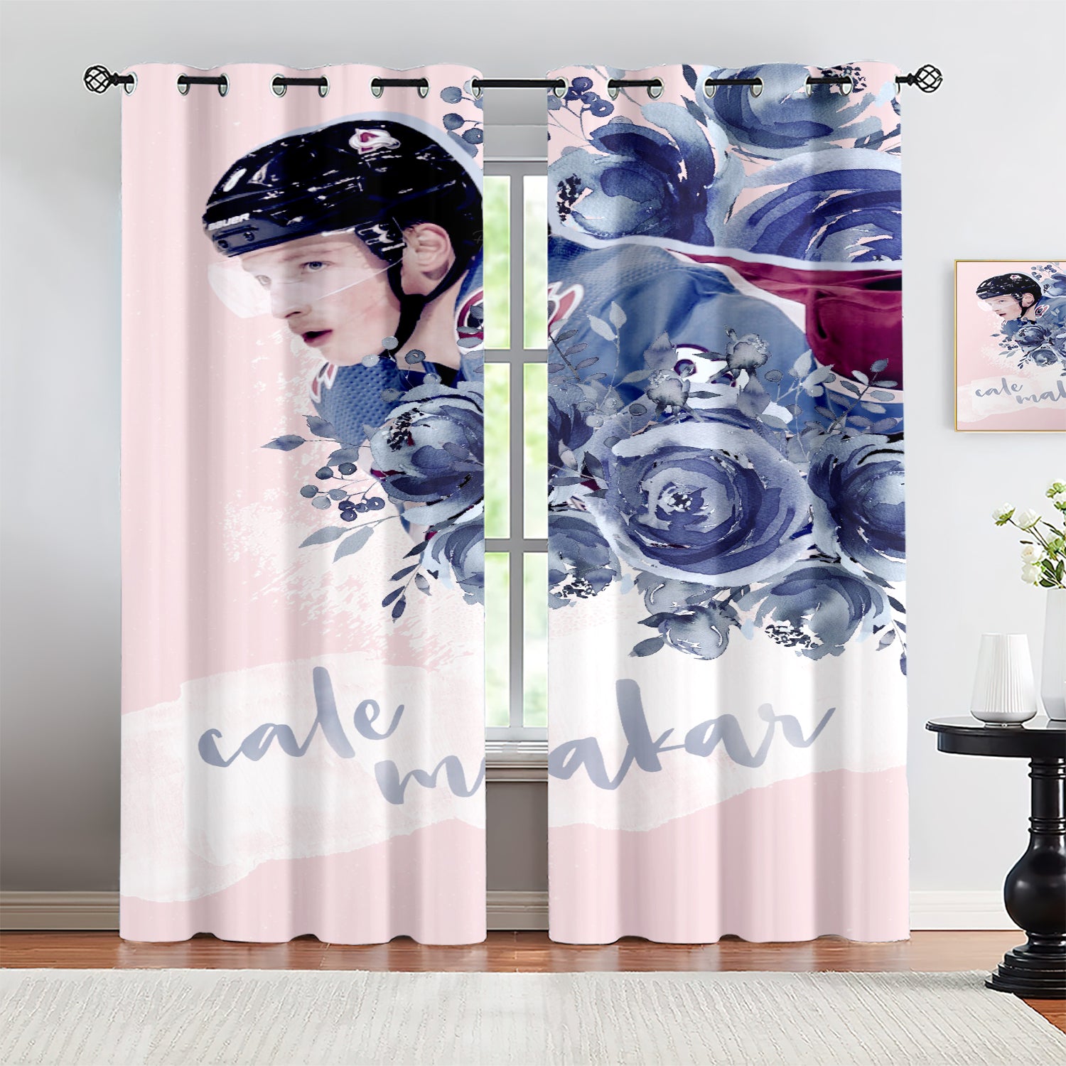 Cale Makar Blackout Curtains Drapes for Window Treatment Set