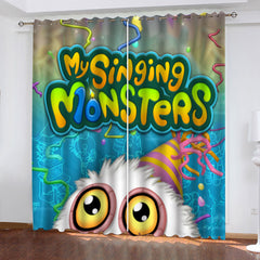 My Singing Monsters #2 Blackout Curtain for Living Room Bedroom Window Treatment