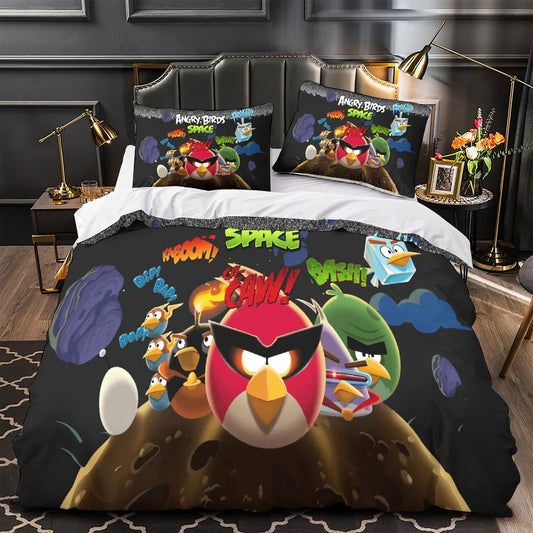 2026 NEW Angry Birds Bedding Set Quilt Duvet Covers Bedding Sets 1024