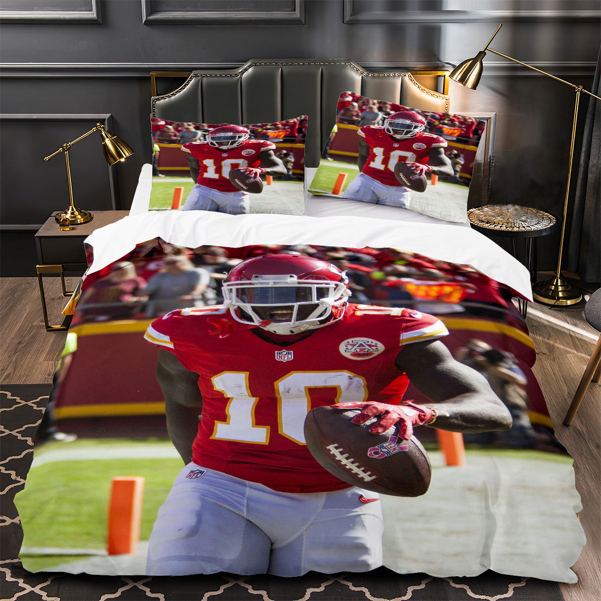 Tyreek Hill Rugby Football Player Duvet Cover Quilt Case Pillowcases