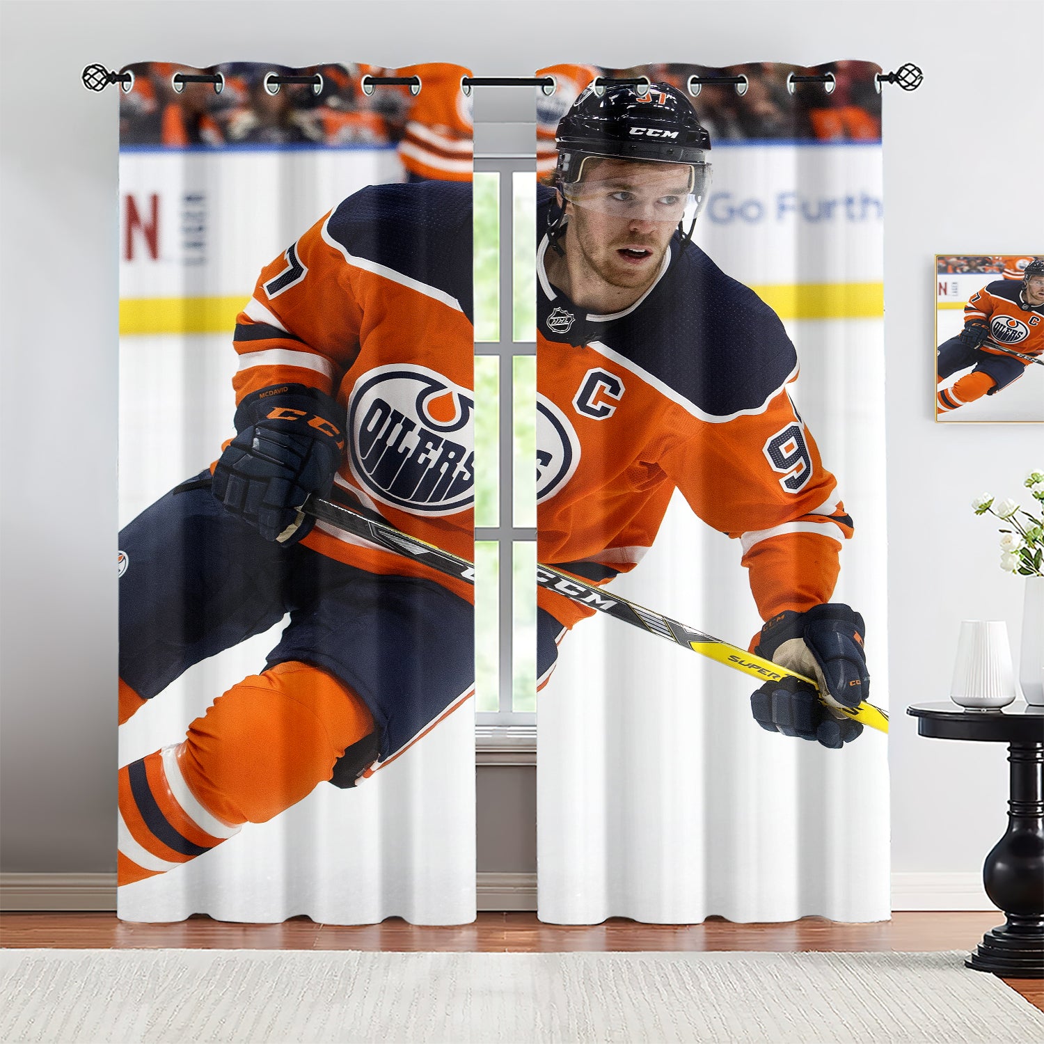 Connor Mcdavid Blackout Curtains Drapes for Window Treatment Set