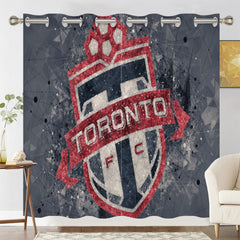 Toronto Soccer Blackout Curtains Drapes For Window Treatment Set