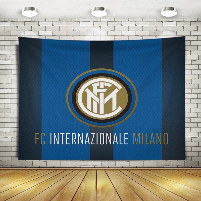 2025 New Internazionale Milano Football Club Wall Decor Hanging Tapestry Home Bedroom Living Room Decoration Wall Decor
