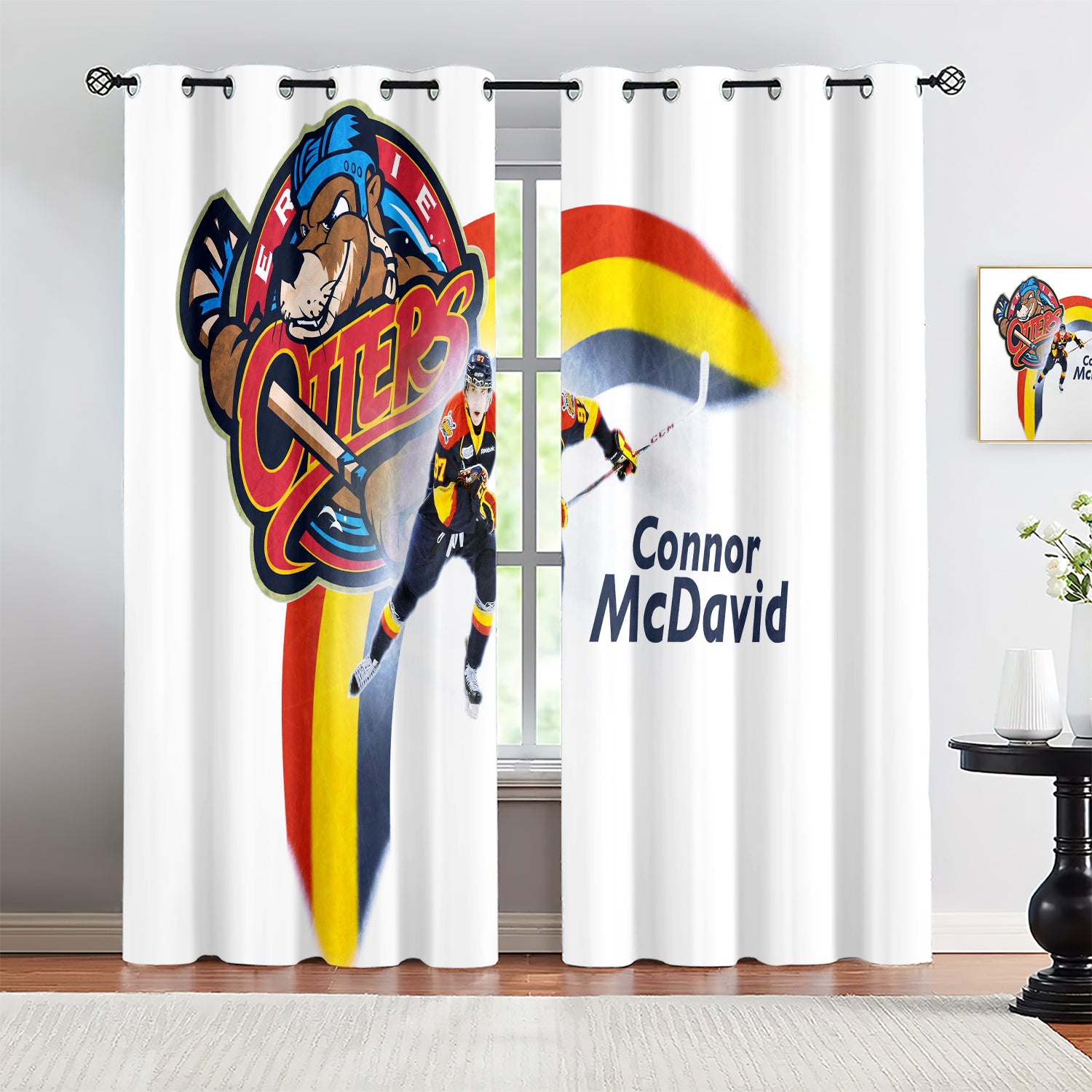 Connor Mcdavid Blackout Curtains Drapes for Window Treatment Set