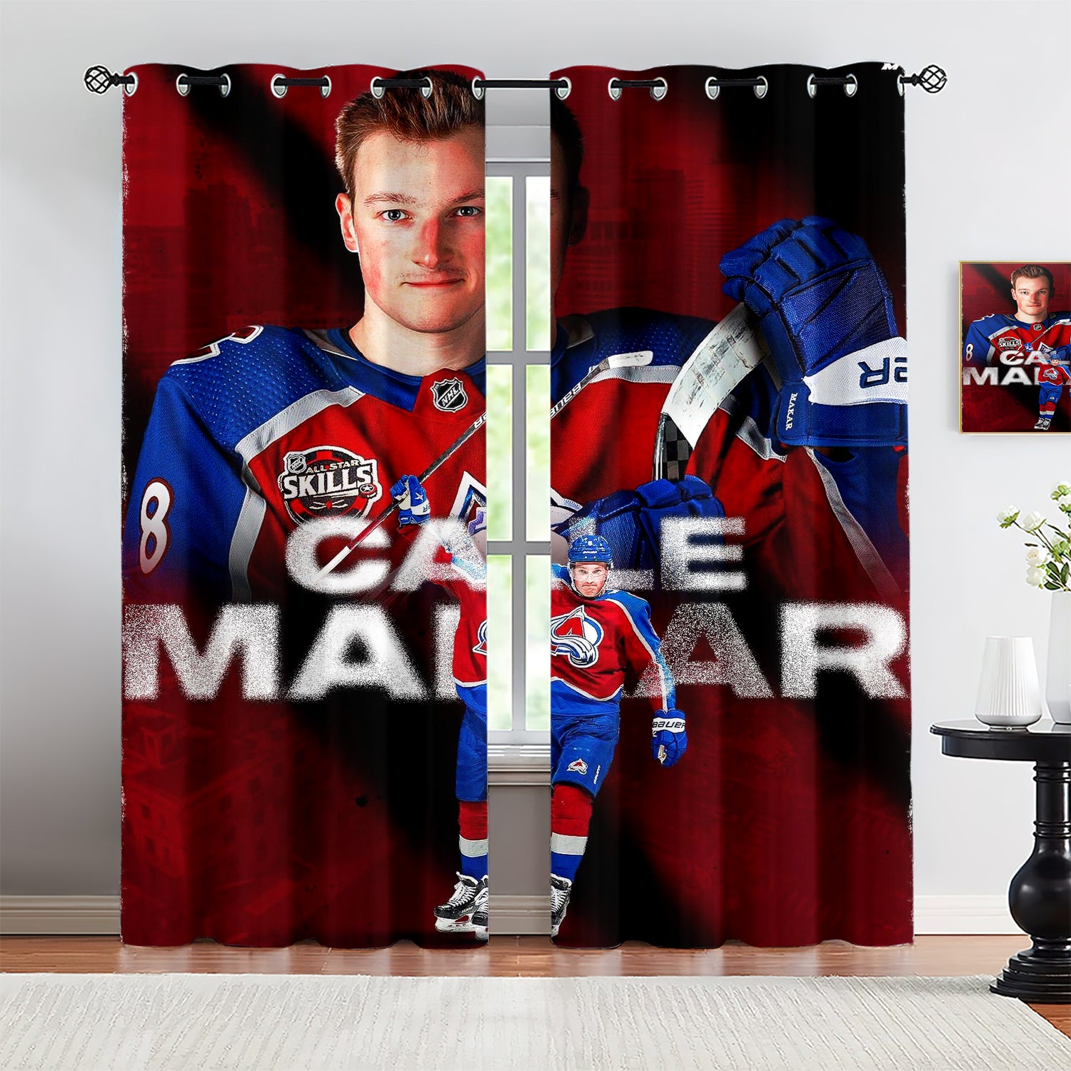 Cale Makar Blackout Curtains Drapes for Window Treatment Set