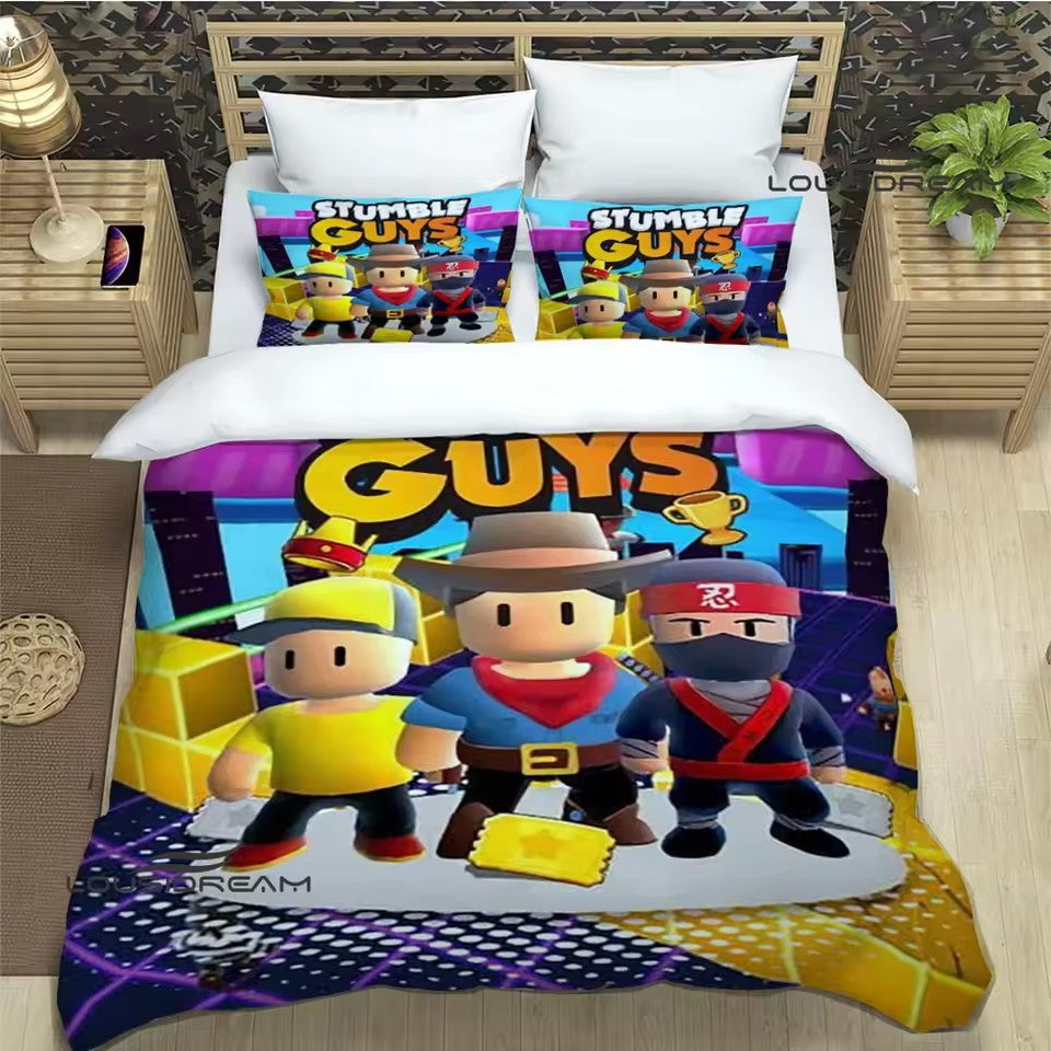 Stumble Guys Bedding Set Quilt Cover Without Filler