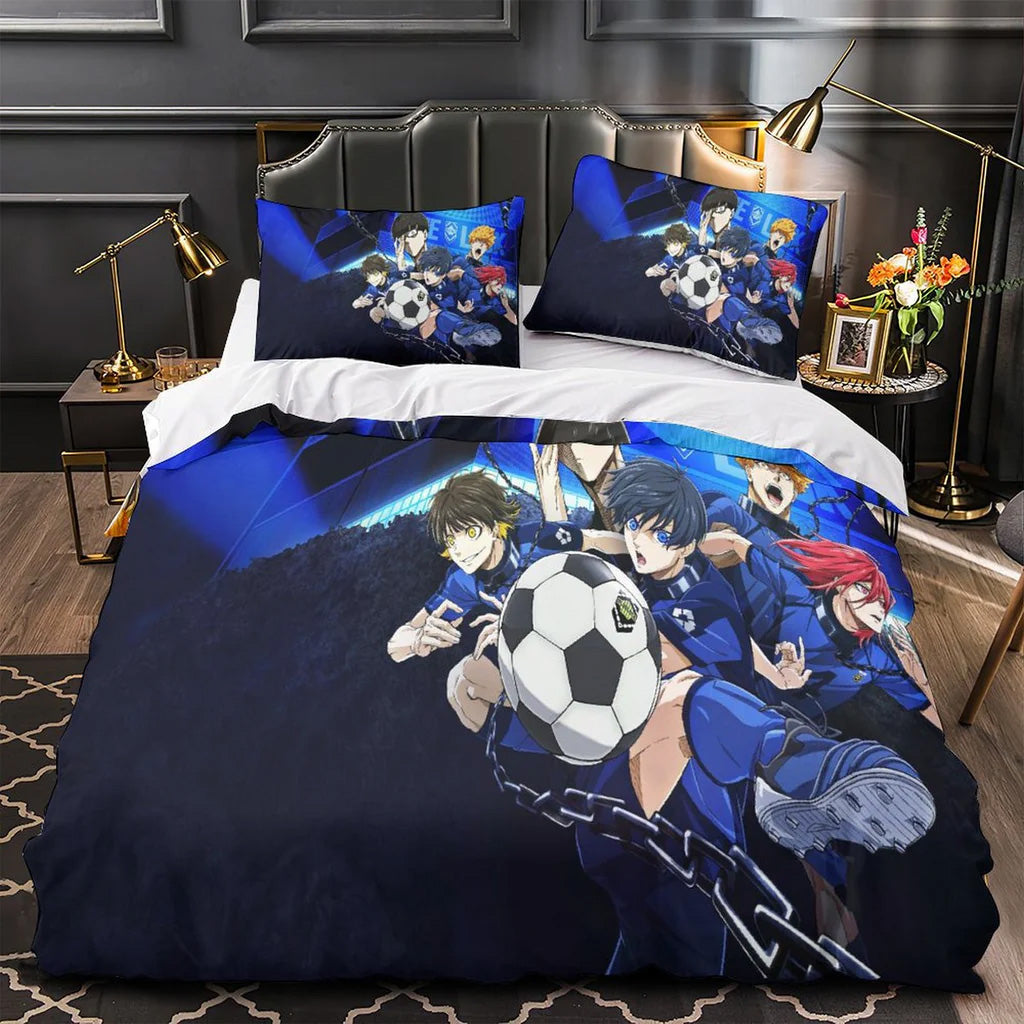 2025 NEW Blue Lock Bedding Set Quilt Duvet Covers Bedding Sets
