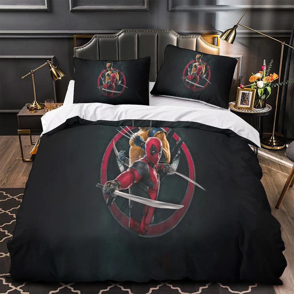 2025 NEW Deadpool And Wolverine Bedding Set Quilt Duvet Covers Bedding Sets
