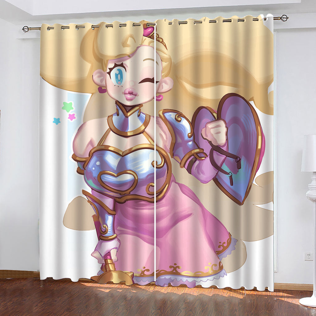 Mario Princess Peach #3 Blackout Curtain for Living Room Bedroom Window Treatment