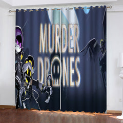 Murder Drones #1 Blackout Curtain for Living Room Bedroom Window Treatment