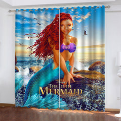 The Little Mermaid #1 Blackout Curtain for Living Room Bedroom Window Treatment