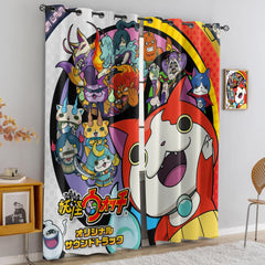 Yo Kai Watch Blackout Curtains Drapes for Window Treatment Set