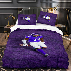 Stefon Marsean Diggs Rugby Football Player Duvet Cover Quilt Case Pillowcases