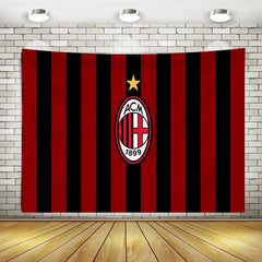 2025 New AC Milan Football Club Wall Decor Hanging Tapestry Home Bedroom Living Room Decoration Wall Decor