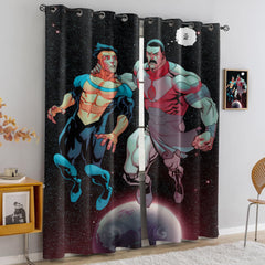 Invincible Season Blackout Curtains Drapes for Window Treatment Set