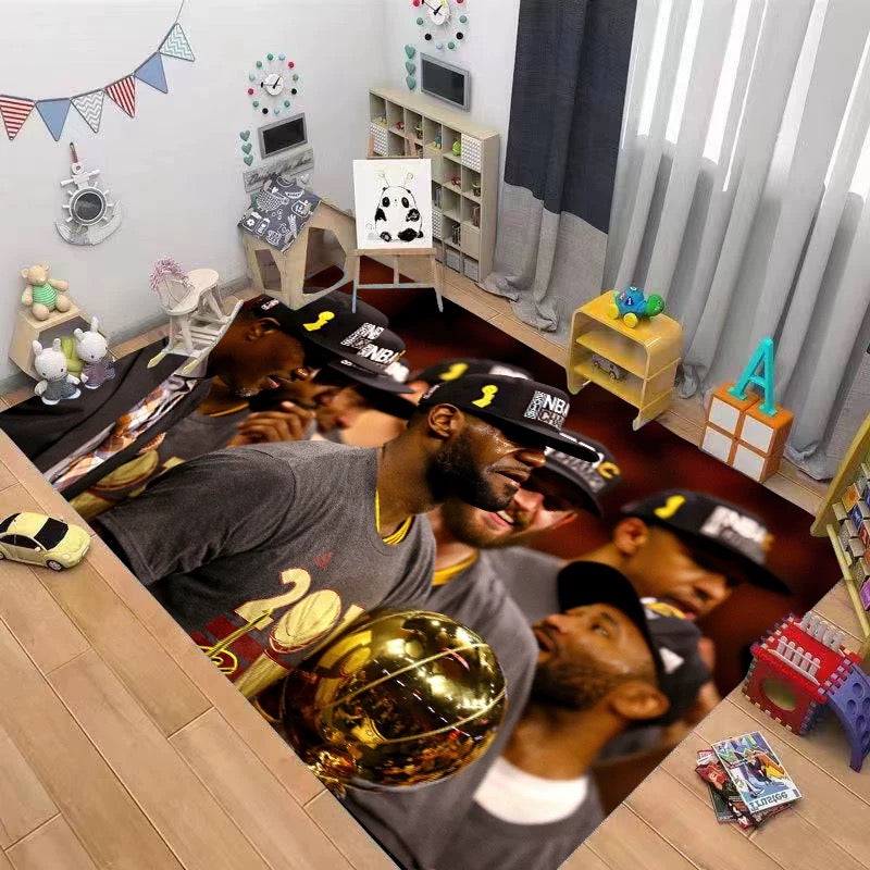 Lakers LeBron Raymone James Basketball Carpet Living Room Bedroom Mats Kitchen Bathroom Rugs