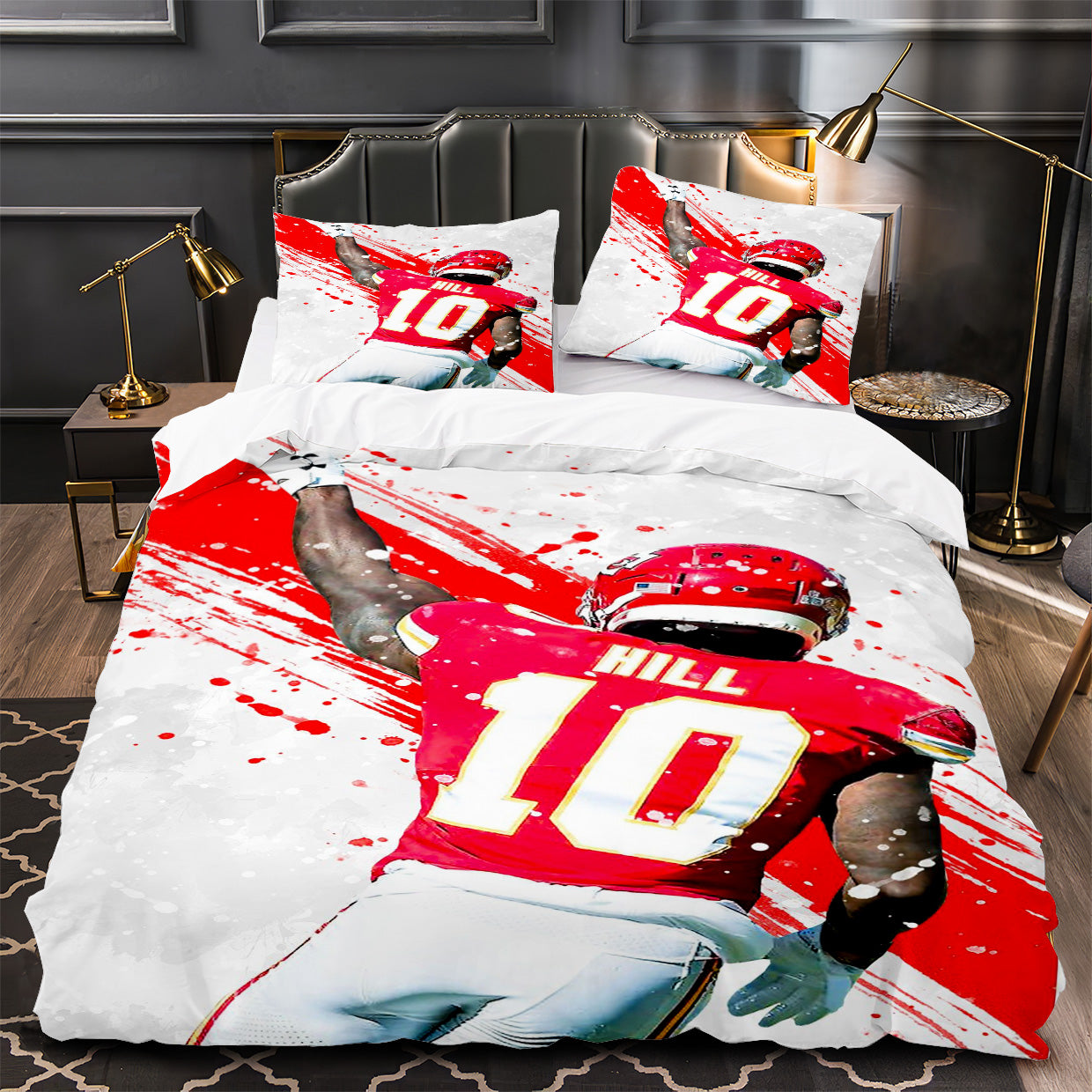 Tyreek Hill Rugby Football Player Duvet Cover Quilt Case Pillowcases
