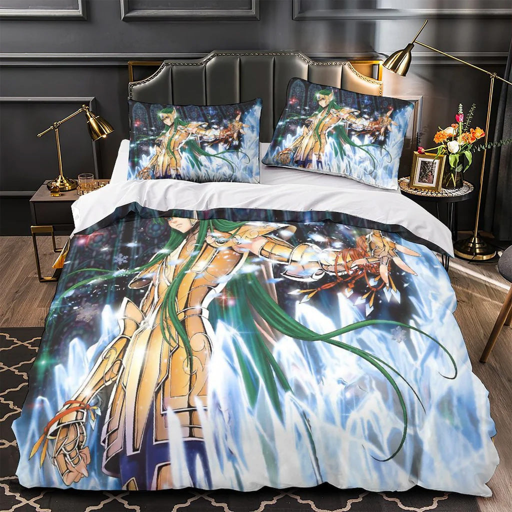 2025 NEW Saint Seiya Bedding Set Quilt Duvet Covers Bedding Sets