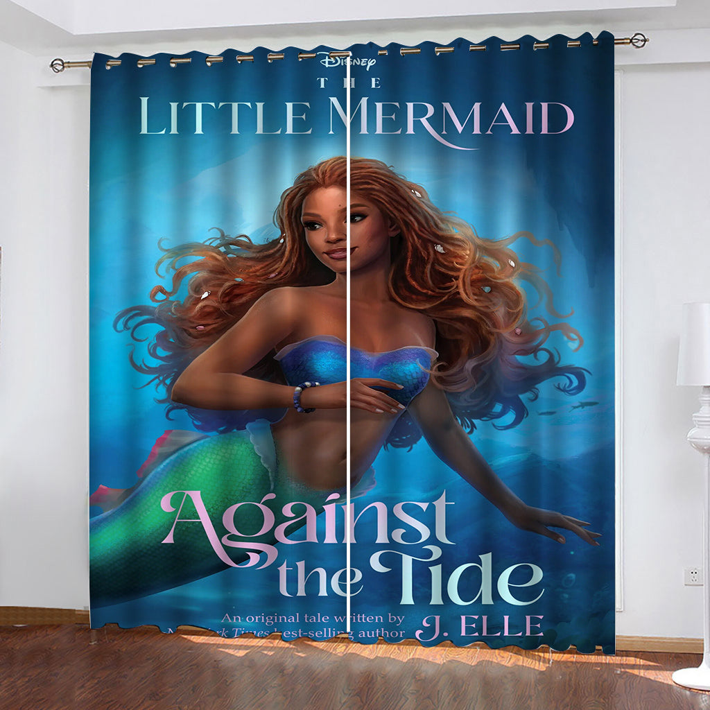 The Little Mermaid #1 Blackout Curtain for Living Room Bedroom Window Treatment