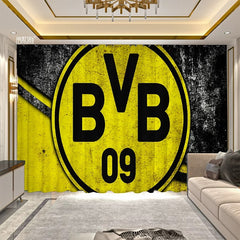 2025 New Borussia Dortmund Football Club Curtains Blackout Window Treatments Drapes Room Decor
