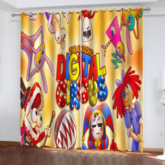 The Amazing Digital Circus Blackout Curtain for Living Room Bedroom Window Treatment