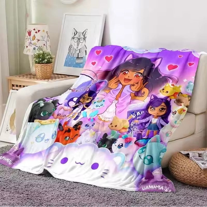 2025 NEW Aphmau Throw Flannel Fleece Blanket Soft Cozy Bedding Sets