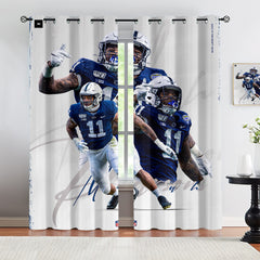 Micah Parsons Blackout Curtains Drapes for Window Treatment Set