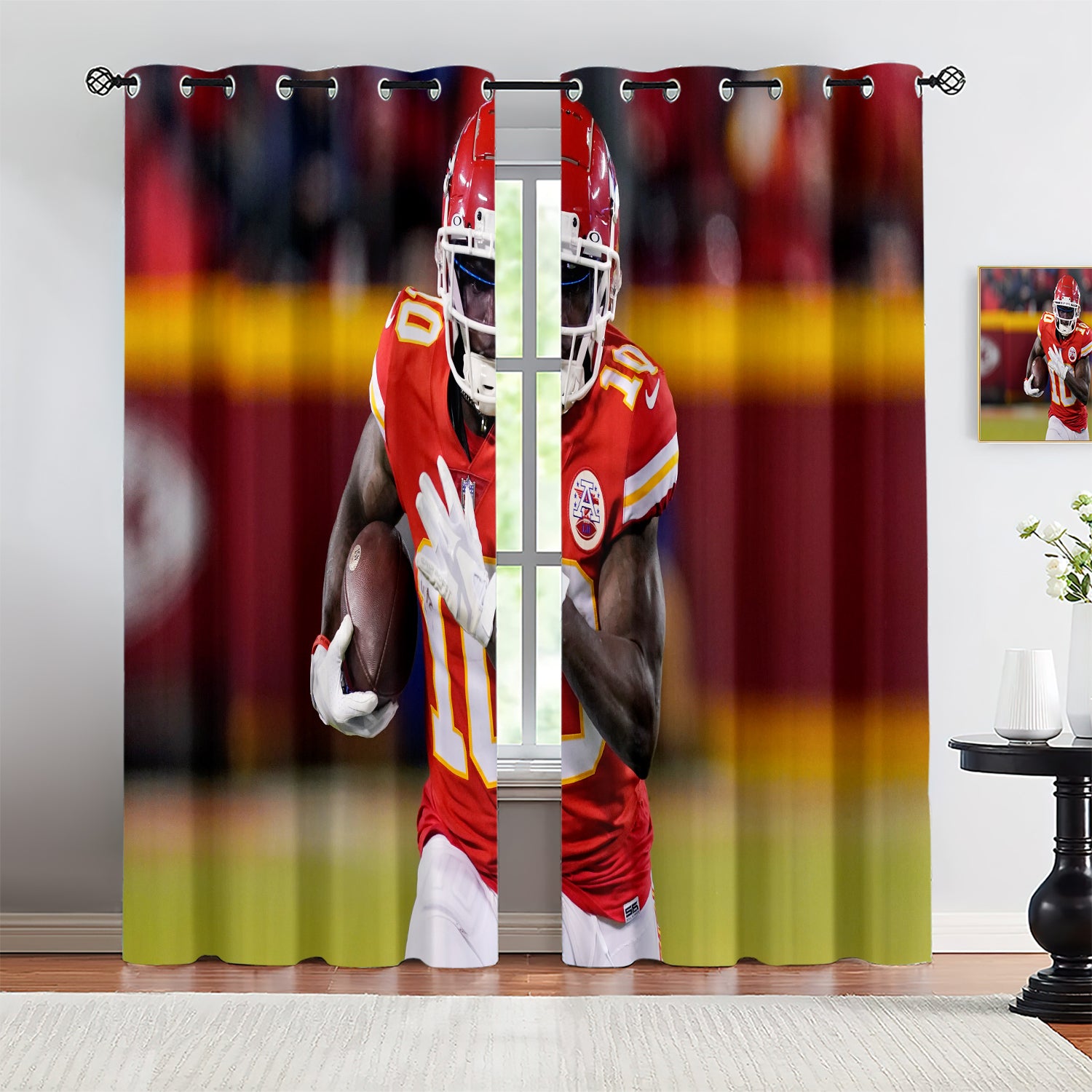 Tyreek Hill Blackout Curtains Drapes for Window Treatment Set