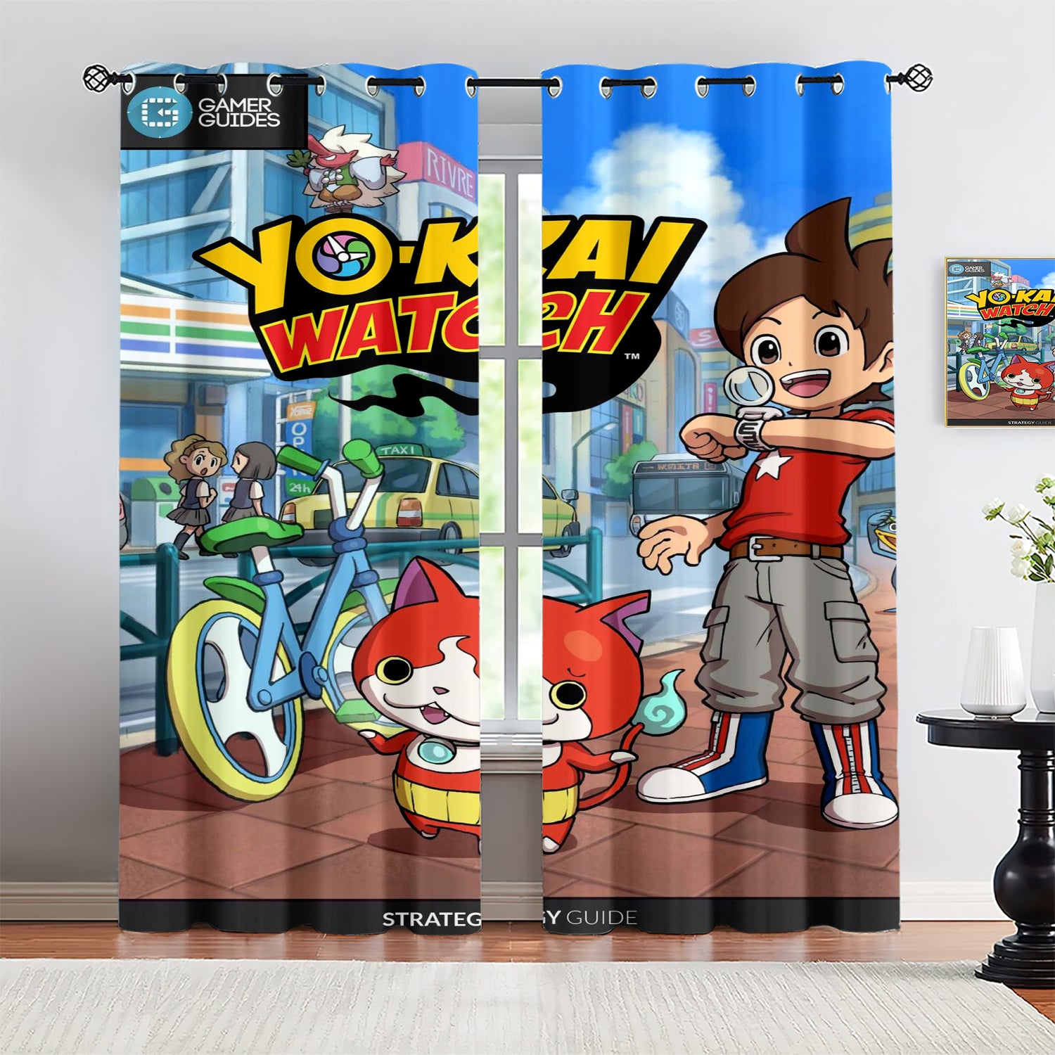 Yo Kai Watch Blackout Curtains Drapes for Window Treatment Set