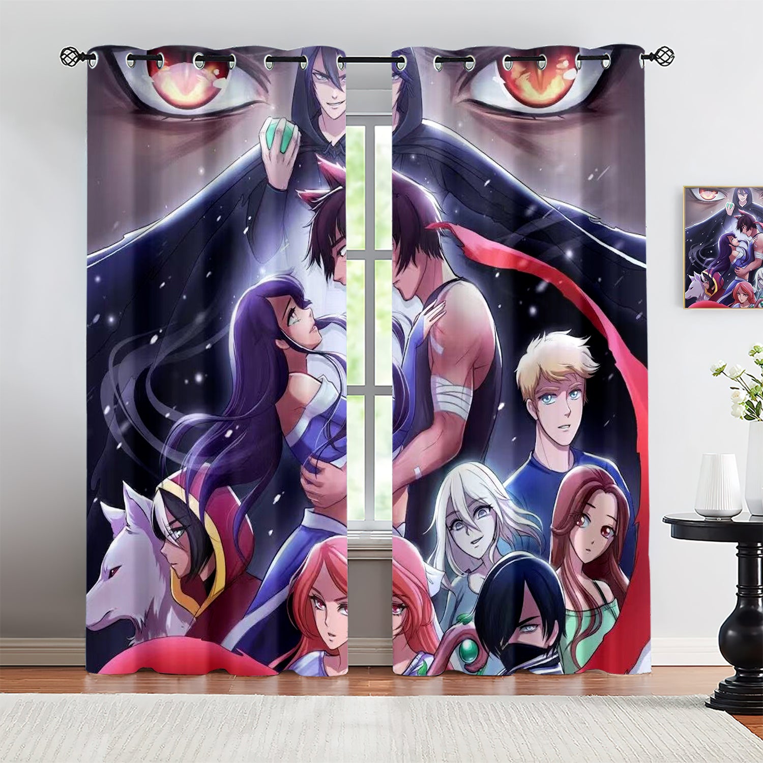 My Street Aphmau Blackout Curtains Drapes for Window Treatment Set