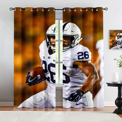 Saquon Barkley Blackout Curtains Drapes for Window Treatment Set