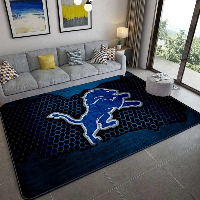 Detroit Lions Football League Carpet Living Room Bedroom Mats Kitchen Bathroom Rugs
