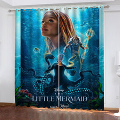 The Little Mermaid #2 Blackout Curtain for Living Room Bedroom Window Treatment