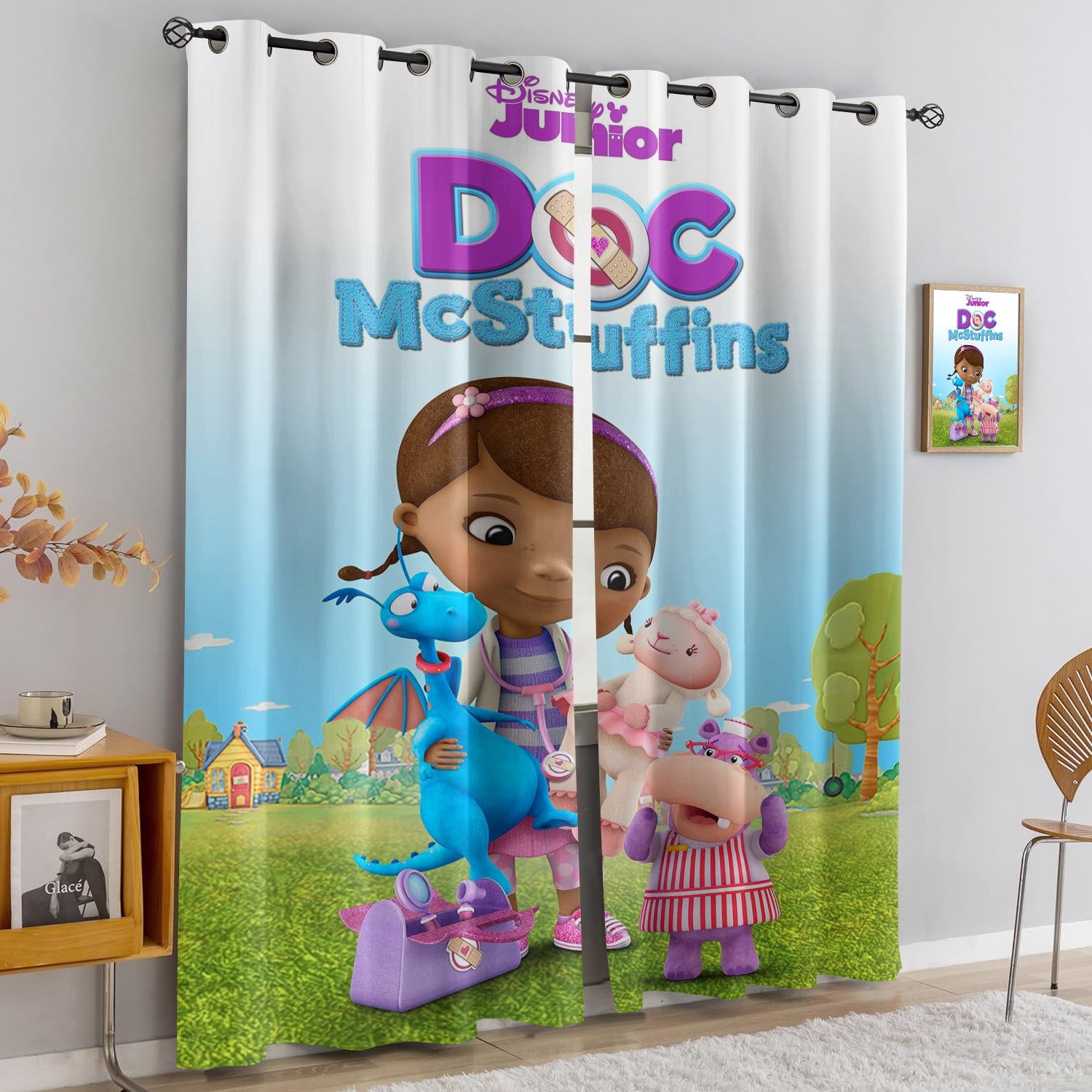 Doc McStuffins Blackout Curtains Drapes for Window Treatment Set