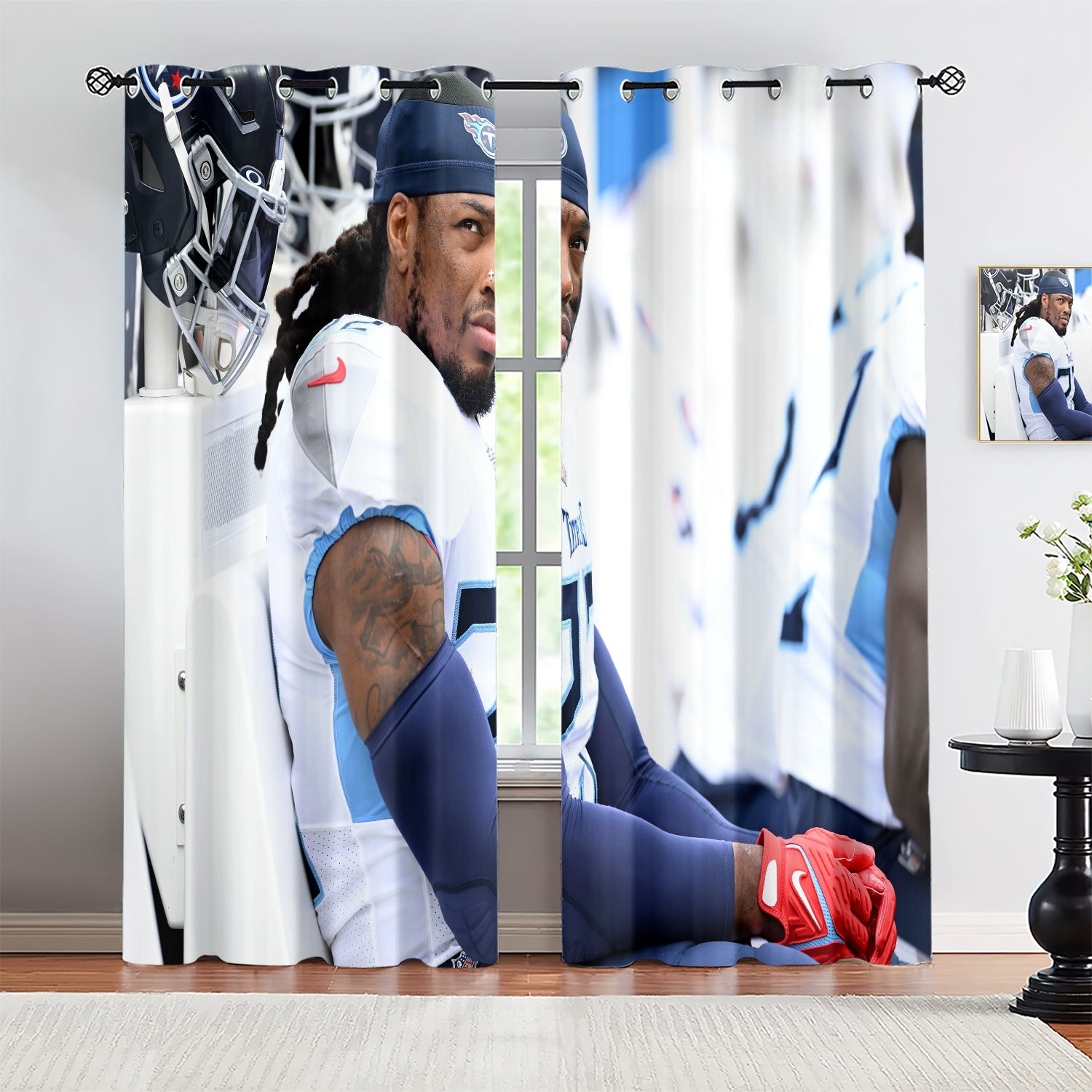 Derrick Henry Blackout Curtains Drapes for Window Treatment Set