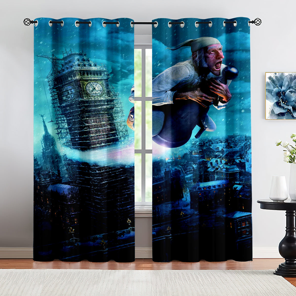 A Christmas Carol Curtains Blackout Window Treatments Drapes Room Decor