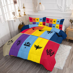 Adelaide United Soccer Comforter Pillowcase Sets Blanket All Season Reversible Quilted Duvet