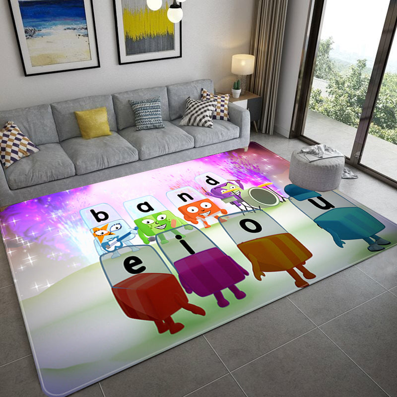 Alphablocks‌ Cosplay Carpet Living Room Bedroom Sofa Rug Door Mats
