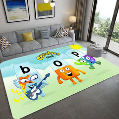 Alphablocks‌ Cosplay Carpet Living Room Bedroom Sofa Rug Door Mats