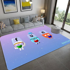 Alphablocks‌ Cosplay Carpet Living Room Bedroom Sofa Rug Door Mats