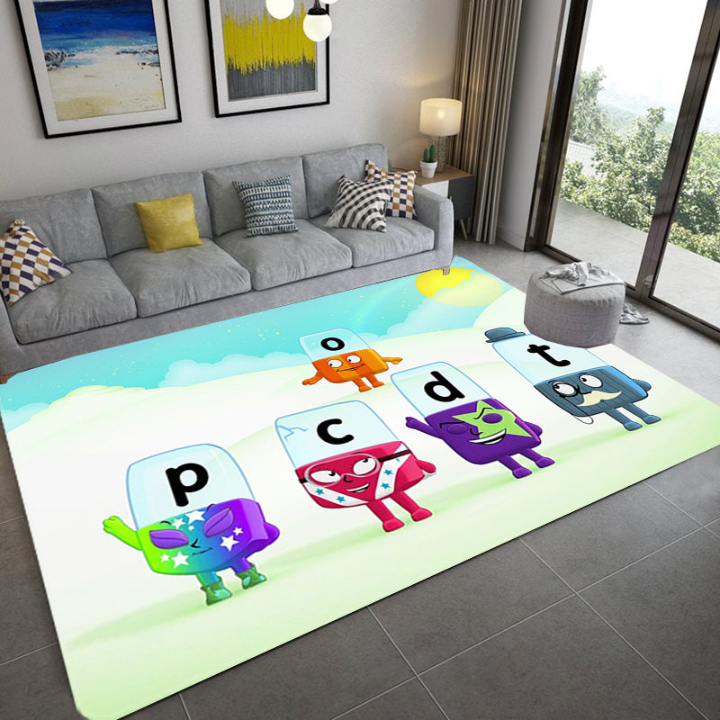 Alphablocks‌ Cosplay Carpet Living Room Bedroom Sofa Rug Door Mats