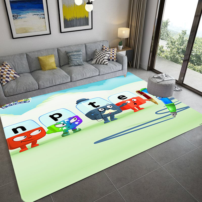 Alphablocks‌ Cosplay Carpet Living Room Bedroom Sofa Rug Door Mats