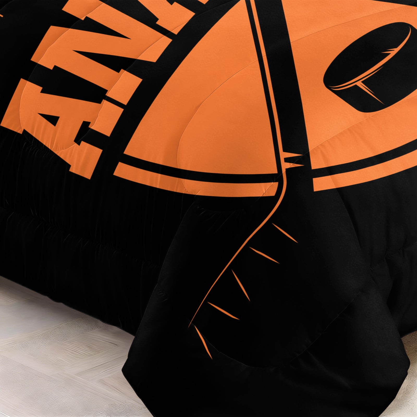 Anaheim Ducks Hockey League Comforter Pillowcase Sets Blanket All Season Reversible Quilted Duvet