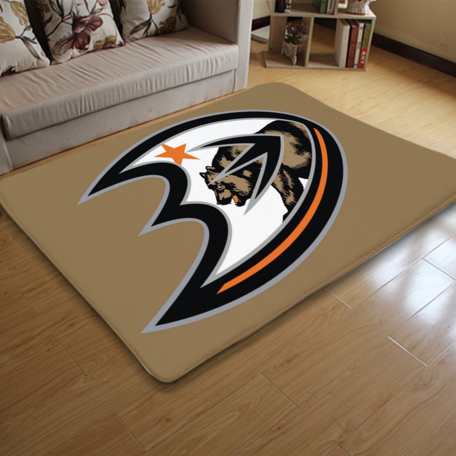 Anaheim Ducks Hockey League Carpet Living Room Bedroom Mats Kitchen Bathroom Rugs
