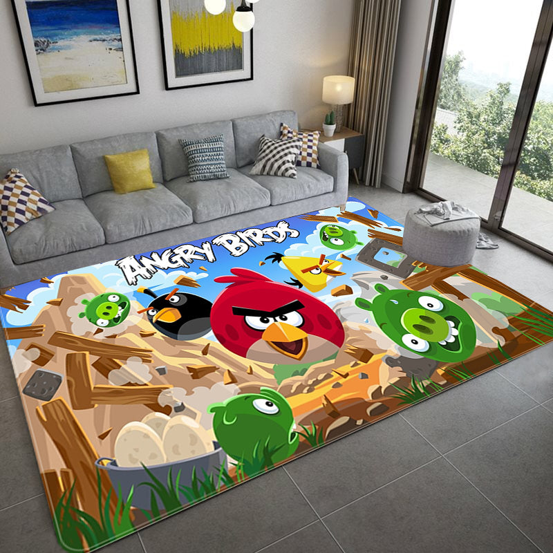 Angry Birds Cosplay Carpet Living Room Bedroom Sofa Rug Door Mats